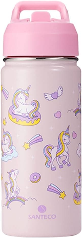 Detalle de SANTECO botella infantil 500 ml con pajita