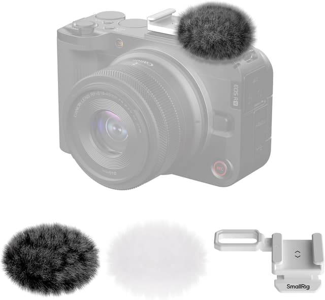 Detalle de SMALLRIG Fell-Windschutz-Set für Canon R50 V
