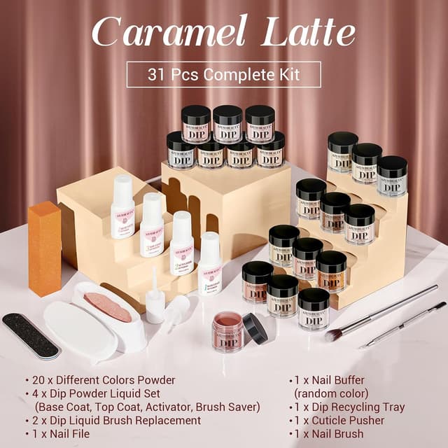 Thumbnail 5 de AZUREBEAUTY 31 Pc Dip Powder Kit ๐