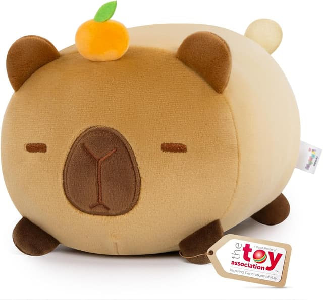 Detalle de Mewaii Cute Capybara Plush Pillow (8 Inch) – kawaii capybara squishy plush cushion