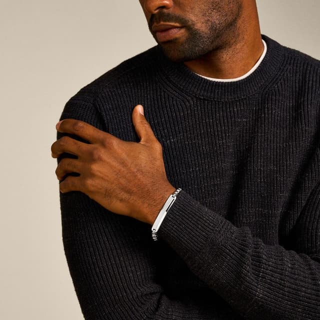 Detalle 2 de Fossil Bracciale uomo in acciaio inox argento