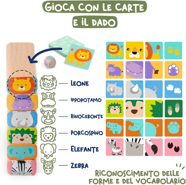Detalle de Nene Toys Gioco costruzioni in legno 4-in-1
