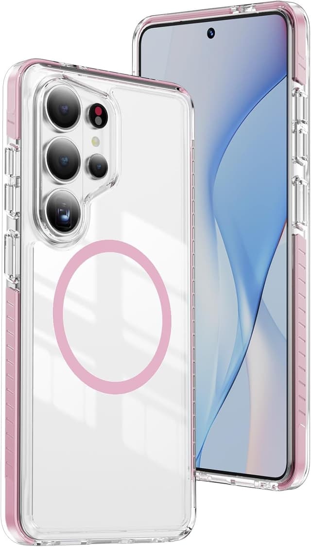 Detalle de DEERLAMN S26 Ultra MagSafe clear case