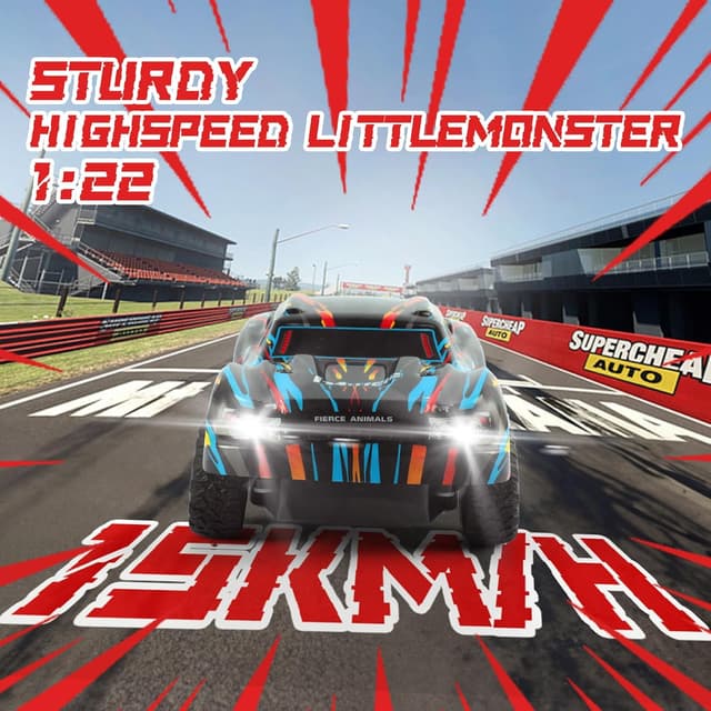 Detalle de BAZADER Voiture télécommandée RC 1:22 pour enfants (3 à 8 ans) : double vitesse et éclairages