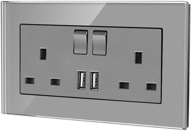 Thumbnail 6 de CNBINGO 13 Amp double socket with USB ports