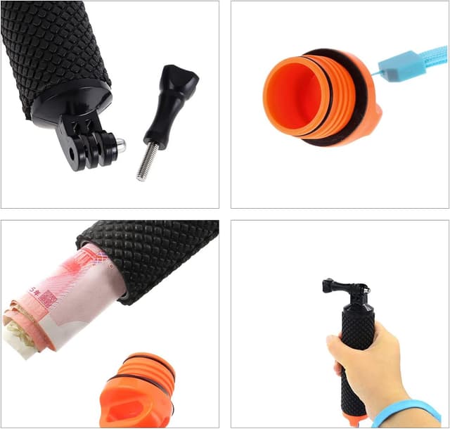 Detalle 2 de Geila Waterproof Floating Hand Grip Tripod Stick Handle Mount for Water Sports