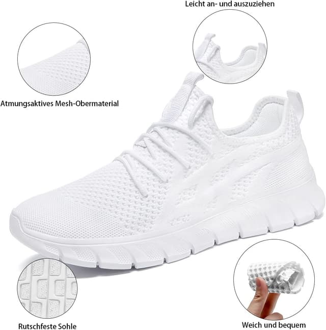 Detalle de VGPSFN Sneakers da uomo per corsa, palestra e trekking leggero