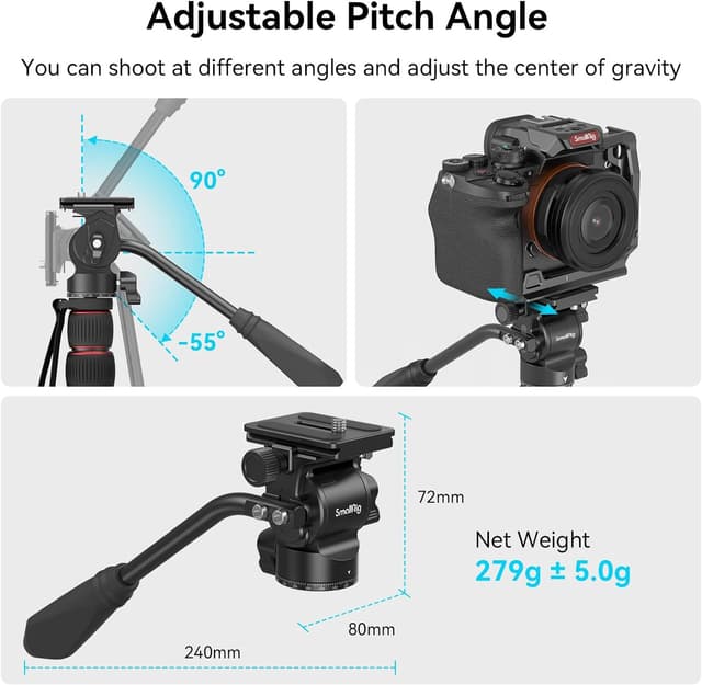 Thumbnail 2 de SmallRig CH10 Tête Fluide Arca Swiss 279 g