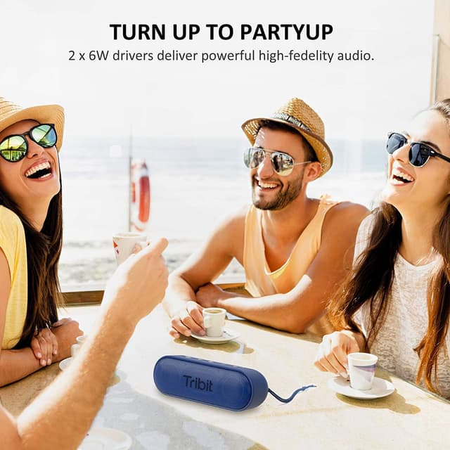 Detalle 2 de Tribit XSound Go (Upgraded) 16W portable Bluetooth speaker with IPX7 waterproofing and Type-C