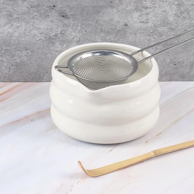 Detalle 1 de Nwvuop Set of 7 Matcha Tea Set with Whisk and Bowl (White)