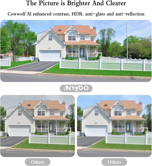 Detalle 2 de ANYQOO Window Camera 3MP 2K (ChroMax AI, ChroMax AI colour night vision) – Indoor/Outdoor 2.4GHz & 5GHz WiFi security camera