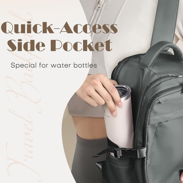 Detalle de Yankony Handgepäck Rucksack 40x20x25 für Ryanair – 20L Flugzeug-Travel-Backpack