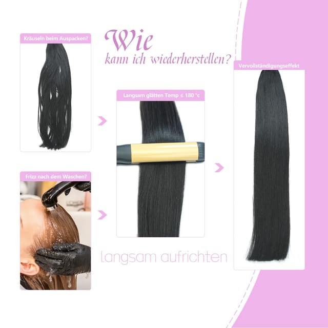 Detalle 2 de LieblichWelle Tape Extensions 45 cm Echthaar