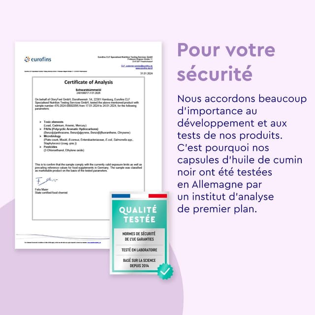 Thumbnail 5 de Huile de Nigelle 1000 mg, 420 capsules