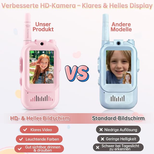 Thumbnail 1 de HD Video Walkie Talkie Kinder