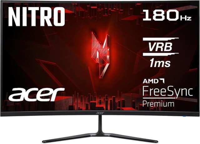 Detalle de Acer Nitro ED320QRS3biipfx : écran gaming incurvé 31,5" Full HD 180 Hz avec FreeSync Premium