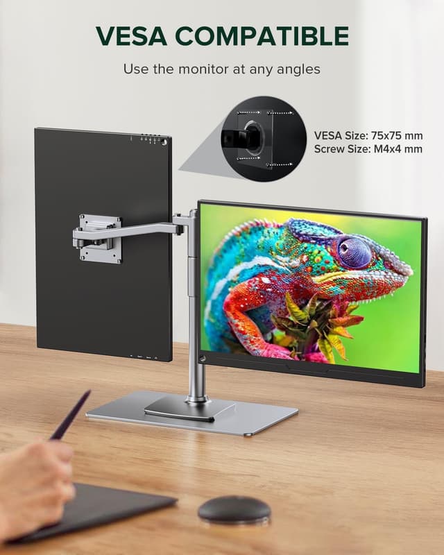 Detalle de UPERFECT QLED portable monitor 16 inch 2.5K