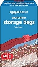 Imagen de Amazon Basics Slider Quart Food Storage Bags 120 en OfertitasTOP