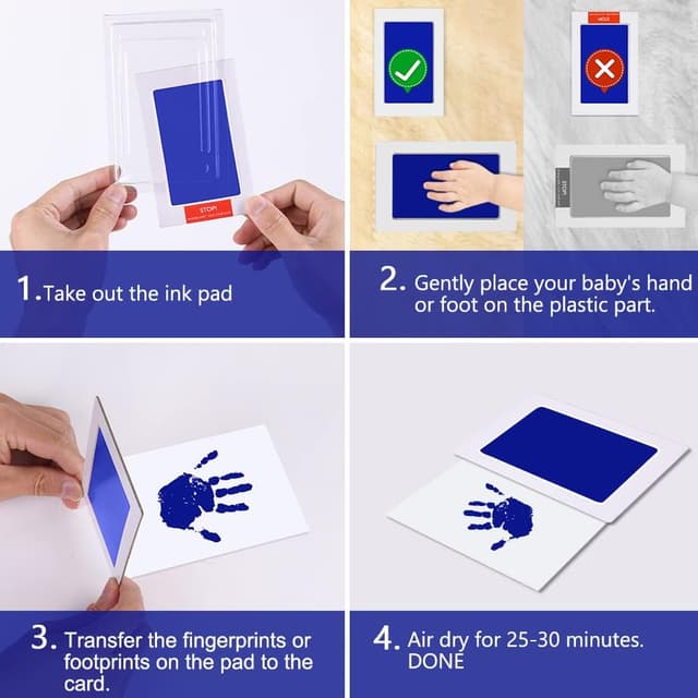 Thumbnail 4 de Set impronte neonato 9 pezzi 3 colori