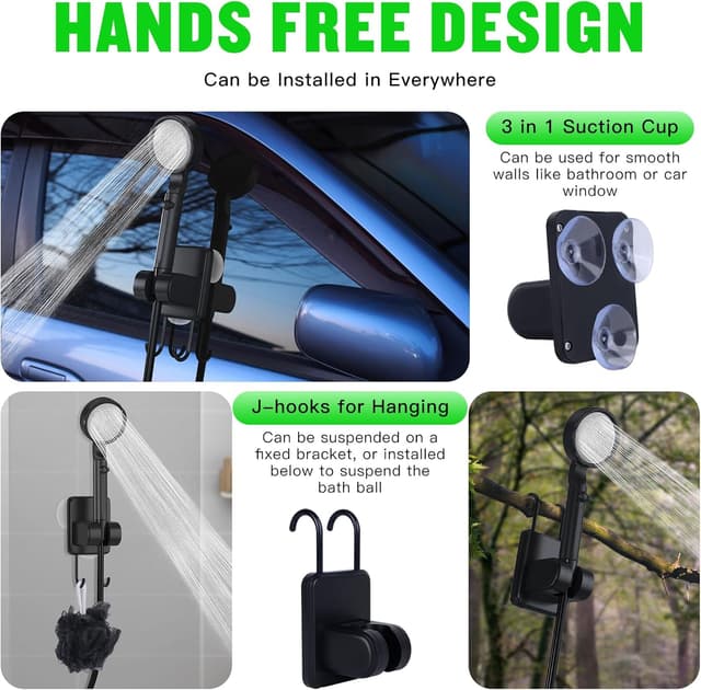 Thumbnail 6 de Spopal Portable Shower 10000mAh LED display, IPX8