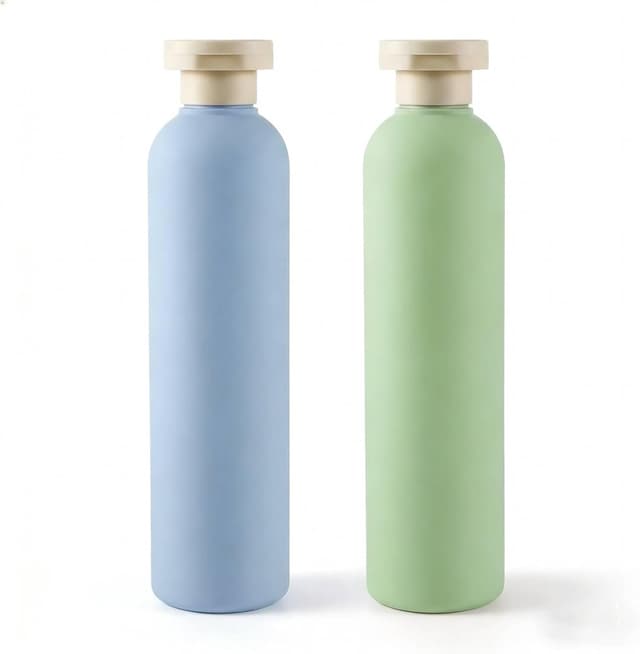 Detalle de OMBRISA Squeeze Bottles 260 ml (2-pack) with Disc Top Flip Cap – Refillable leak-proof travel containers