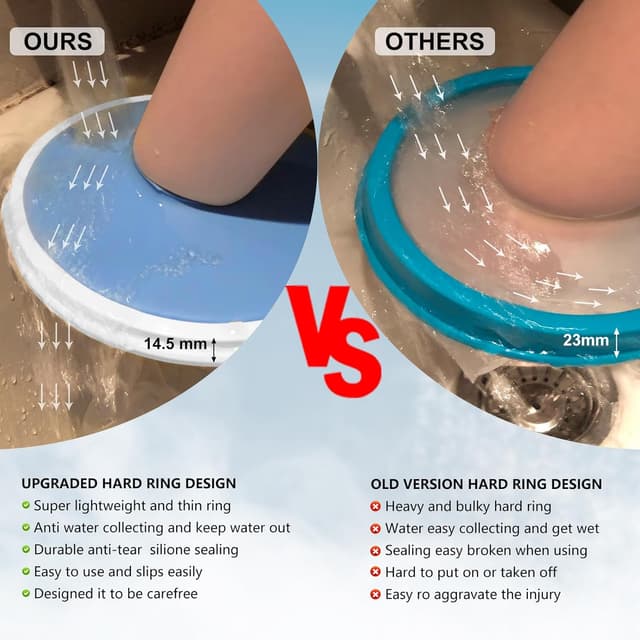 Thumbnail 4 de YUNCHI Protection de Douche Jambe Longue XL