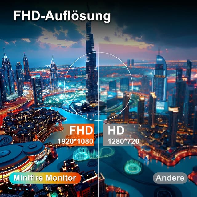 Thumbnail 4 de Minifire Curved Monitor 27" 100 Hz PC-Bildschirm