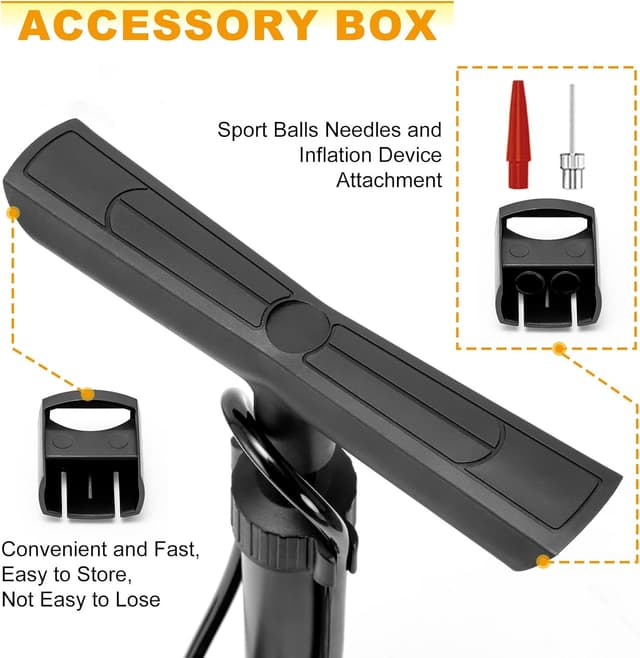 Detalle de Hycline Bike Floor Pump 160 PSI Gauge