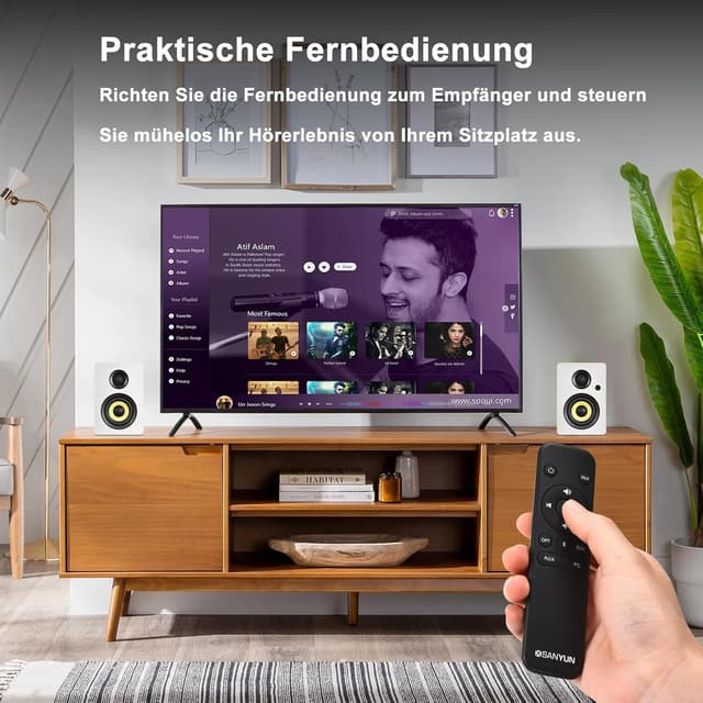 Thumbnail 3 de Sanyun SW206 4” HiFi Regallautsprecher