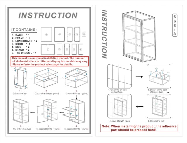 Thumbnail 6 de 3-Tier Clear Acrylic Display Case (14" x 10.5" x 5.5") for Labubu Figures and POP MART collectibles