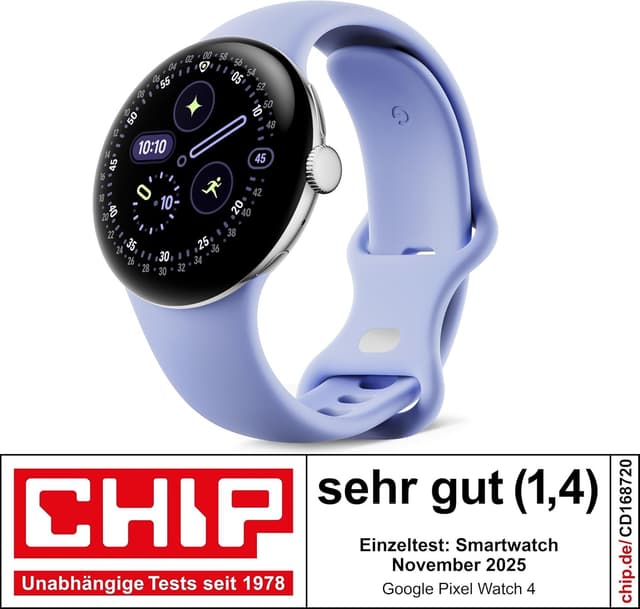 Detalle de Google Pixel Watch 4 (41 mm) – Android-Smartwatch mit Actua 360-Display, Fitness-Tracking und Gemini-Unterstützung