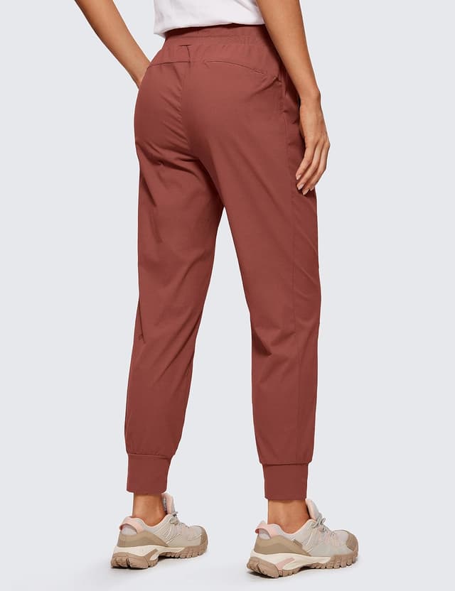 Detalle de CRZ YOGA Donna pantaloni jogger con coulisse in vita e tasche laterali