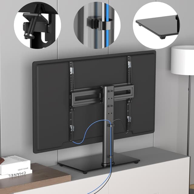 Detalle 1 de Suptek TS202 swivel TV stand 45kg VESA