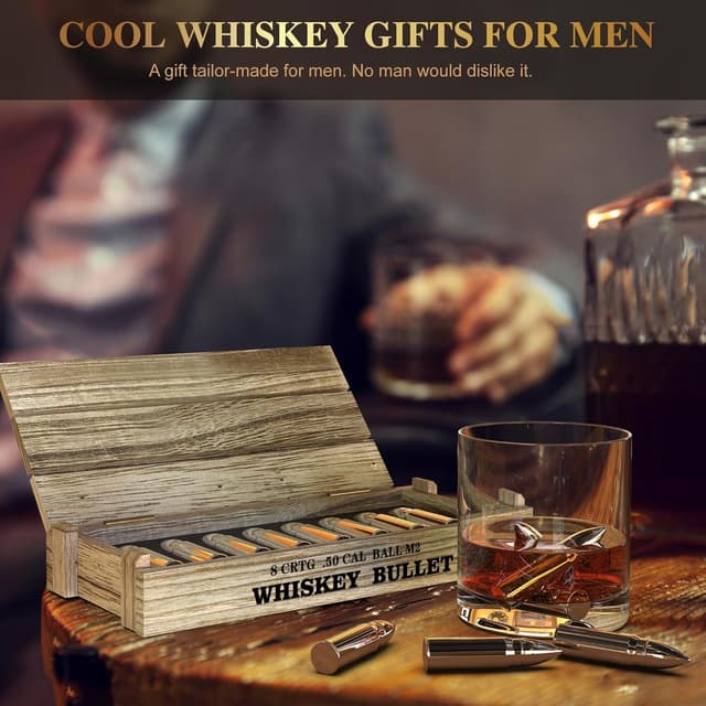 Thumbnail 2 de Bullet Eiswürfel Edelstahl 8 Stück 🍷