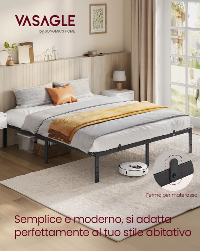 Thumbnail 5 de VASAGLE RMB139BD01 Struttura letto 160x190 cm