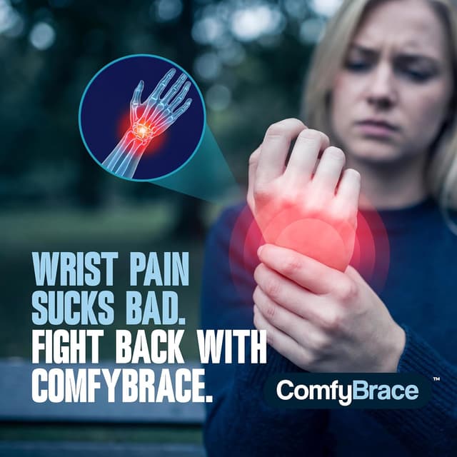Thumbnail 2 de ComfyBrace Carpal Tunnel Wrist Brace, Pack of 2 🩹
