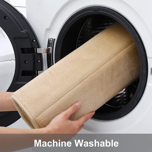 Detalle 1 de Smiry memory foam bath mat, 60 x 120 cm (extra soft, non-slip, machine-washable) – Beige