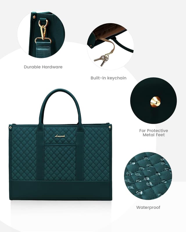 Detalle de LOVEVOOK Borsa università donna grande con tracolla rimovibile e protezione per laptop e iPad