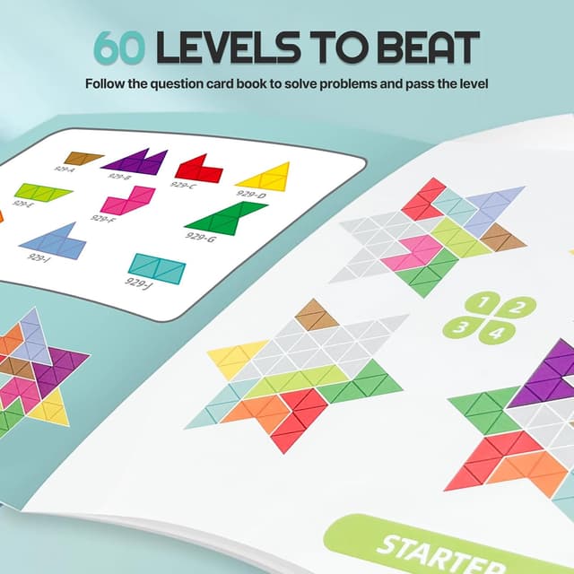 Thumbnail 1 de Tangram Puzzle six-pointed star 1-piece set 🧩