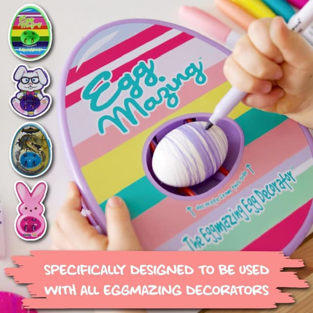 Detalle 2 de Eggmazing Egg Decorator Wooden Eggs 24-Pack
