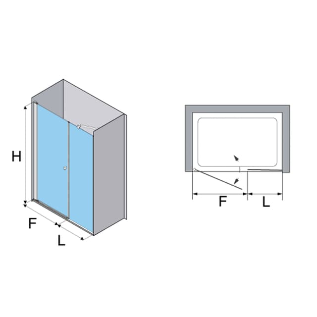Thumbnail 3 de Profiltek Arcoiris Plus mampara 6 mm 195 cm