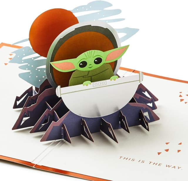 Imagen de Hallmark Star Wars The Mandalorian Carte 3D pop-up en OfertitasTOP