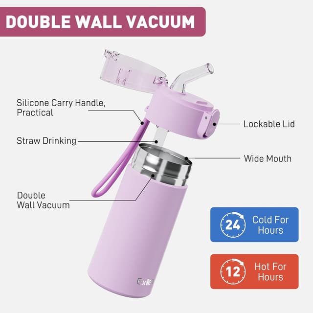 Thumbnail 2 de Exllena 150ml Mini Bottle with Straw