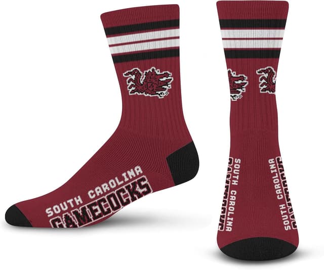Detalle de FBF NCAA unisex-adult 4 Stripe Deuce Crew NCAA socks
