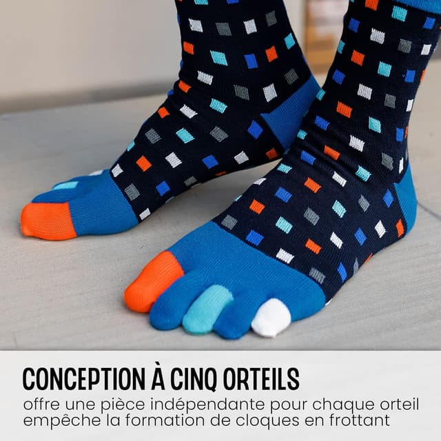 Detalle 2 de PUTUO Chaussettes 5 Doigts Homme