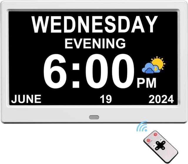 Thumbnail 5 de CAZOKASI DST Digital Clock 7 inch for dementia 🕰