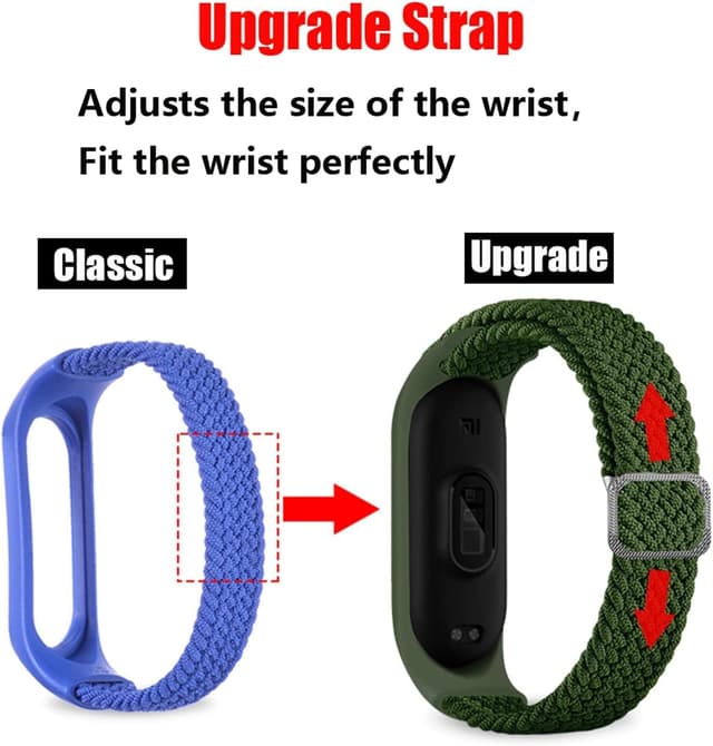 Detalle de INF Armband aus geflochtenem Nylon für Xiaomi Mi Band (Länge 170 mm)
