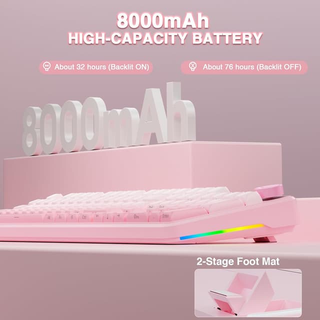 Thumbnail 5 de AULA F108 PRO wireless mechanical keyboard 8000mAh ⌨