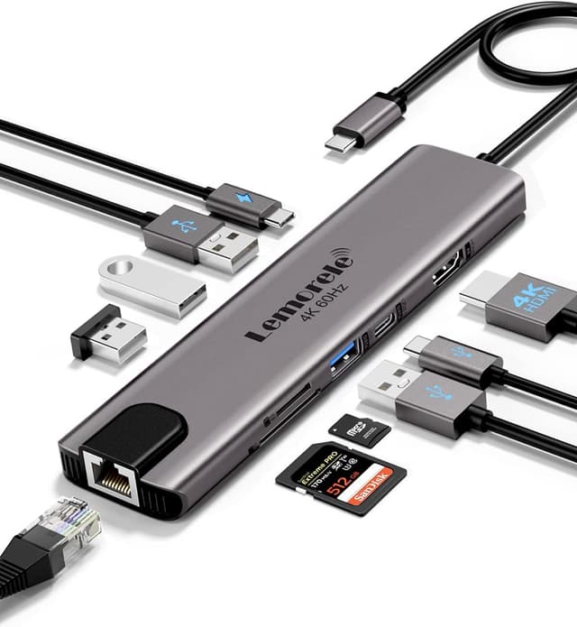 Imagen de Lemorele Hub USB C 10-in-1 con 100W en OfertitasTOP