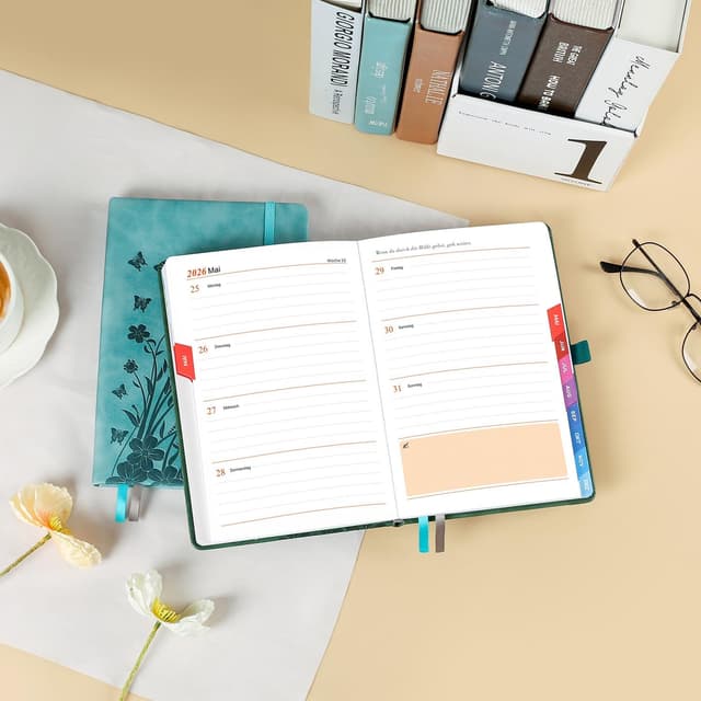 Detalle de Wochenkalender A5 mit Monatsübersicht 📒
